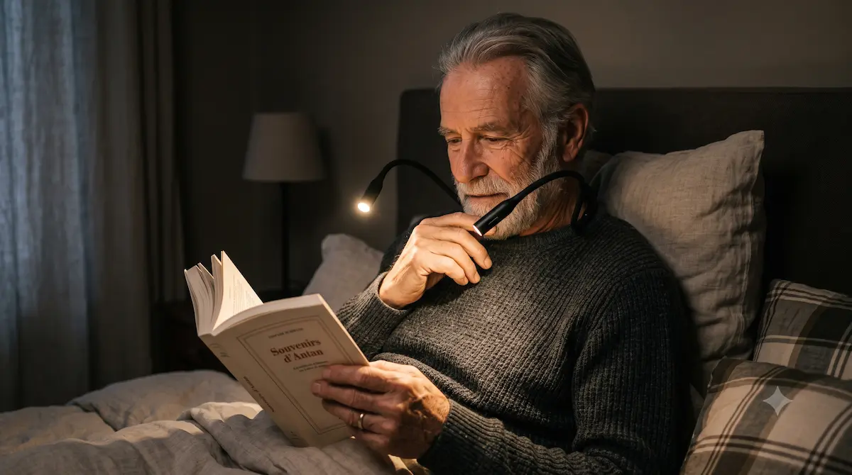 Lampe de lecture pour lire au lit sans déranger
