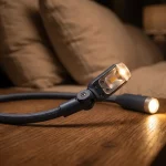 Accueil Détail des bras flexibles et LED d'une lampe de lecture tour de cou